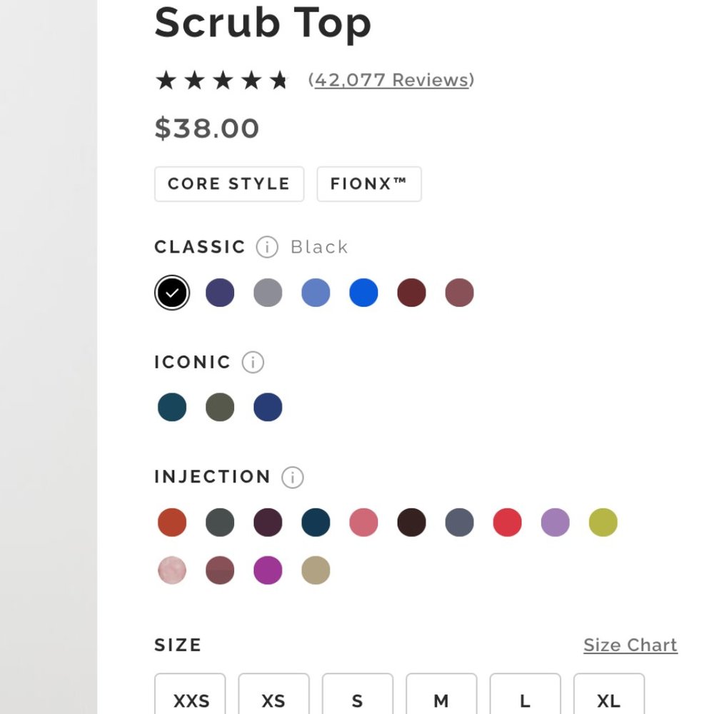 Women's Black V-Neck Scrub Top - Picture 4 of 4